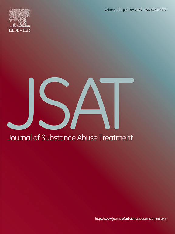 Go to journal home page - Journal of Substance Abuse Treatment